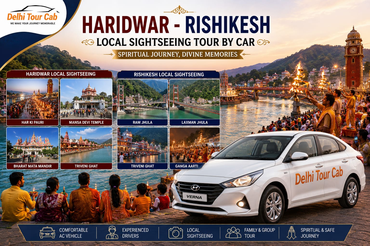 Haridwar Rishikesh local sightseeing tour by car