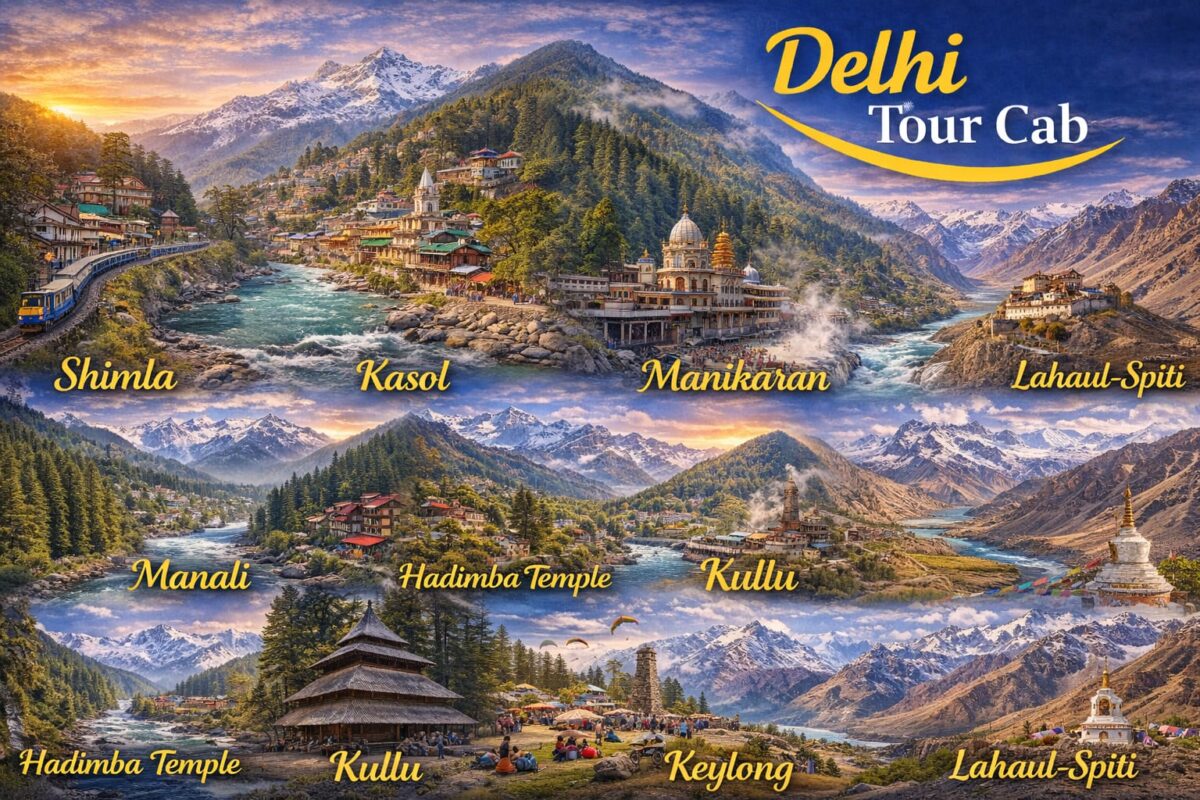 Delhi Shimla Kasol Manikaran Manali Kullu Kelong Lahaul Spiti Tour