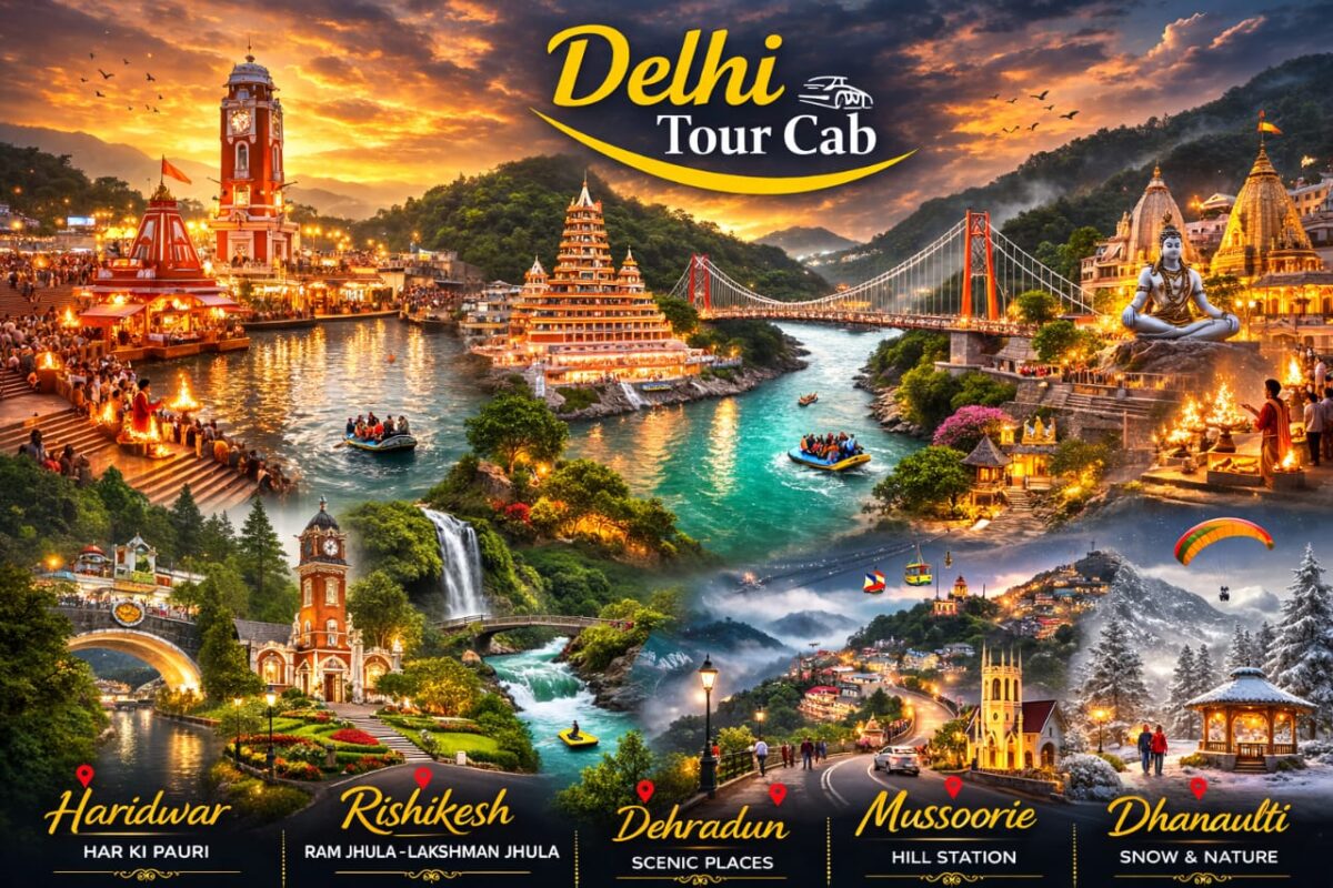 Delhi Haridwar Rishikesh Dehradun Mussoorie Dhanaulti Tour
