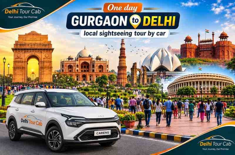 Oneday Gurgaon to Delhi local sightseeing tour by car